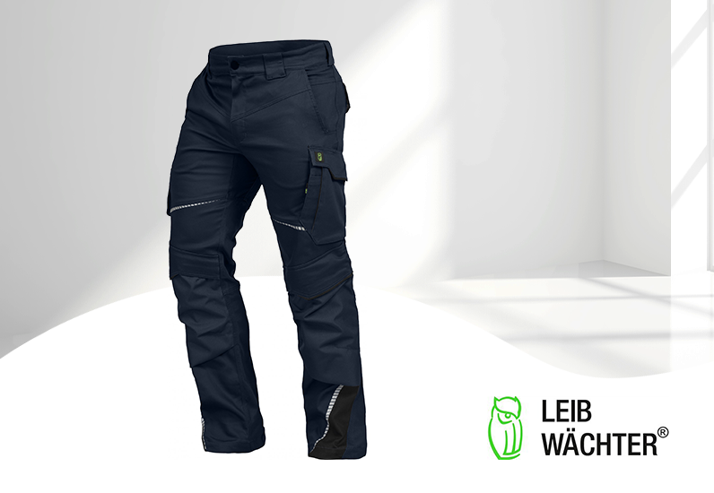Leibwächter Arbeitshose - Bundhose Flexline marine/schwarz