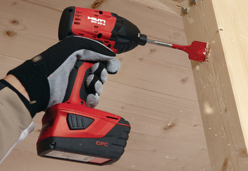 HILTI Holz-Flachfräsbohrersatz 16-32mm 7tlg.