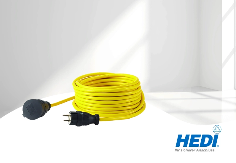HEDI Verlängerungskabel außen / Panzerkabel extrem robust IP44 