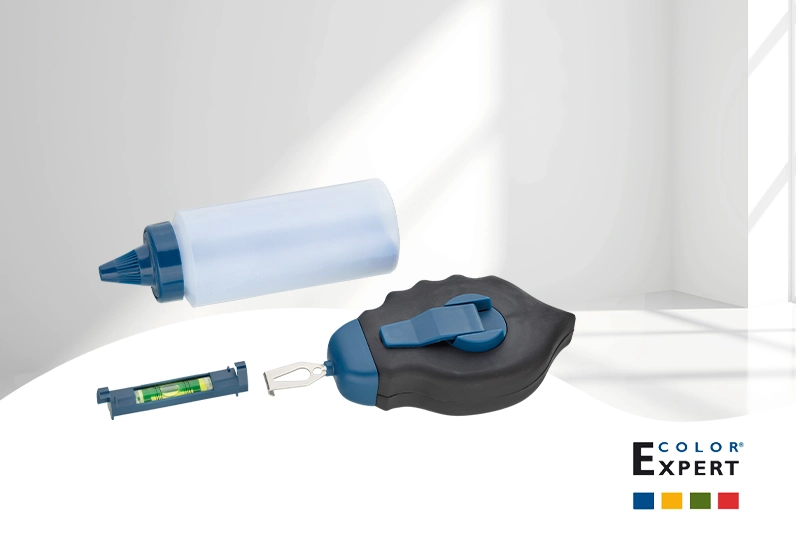 ColorExpert Schlagschnurgerät-Set 30m + 115g Kreidepulver
