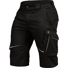 Leibwächter Arbeitsshorts - Bermudas Flexline schwarz/grau